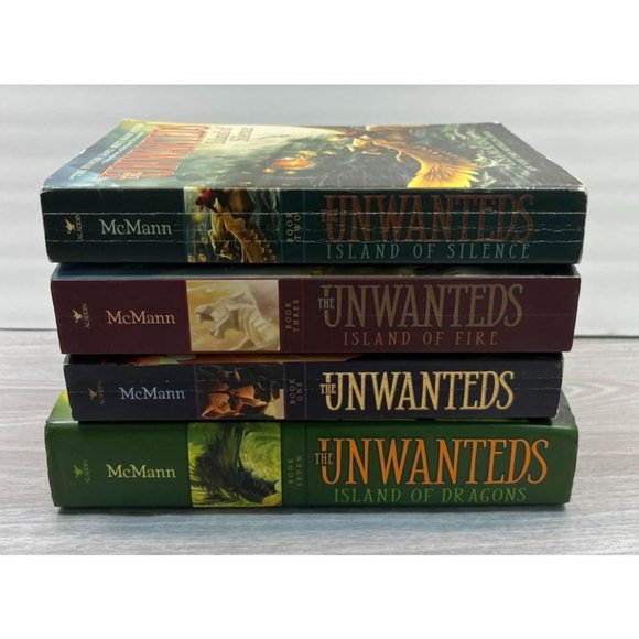 Lot of 4 The Unwanteds Books 1 2 3 7 Lisa McMann Island Silence Fire Dragons - Picture 2 of 10